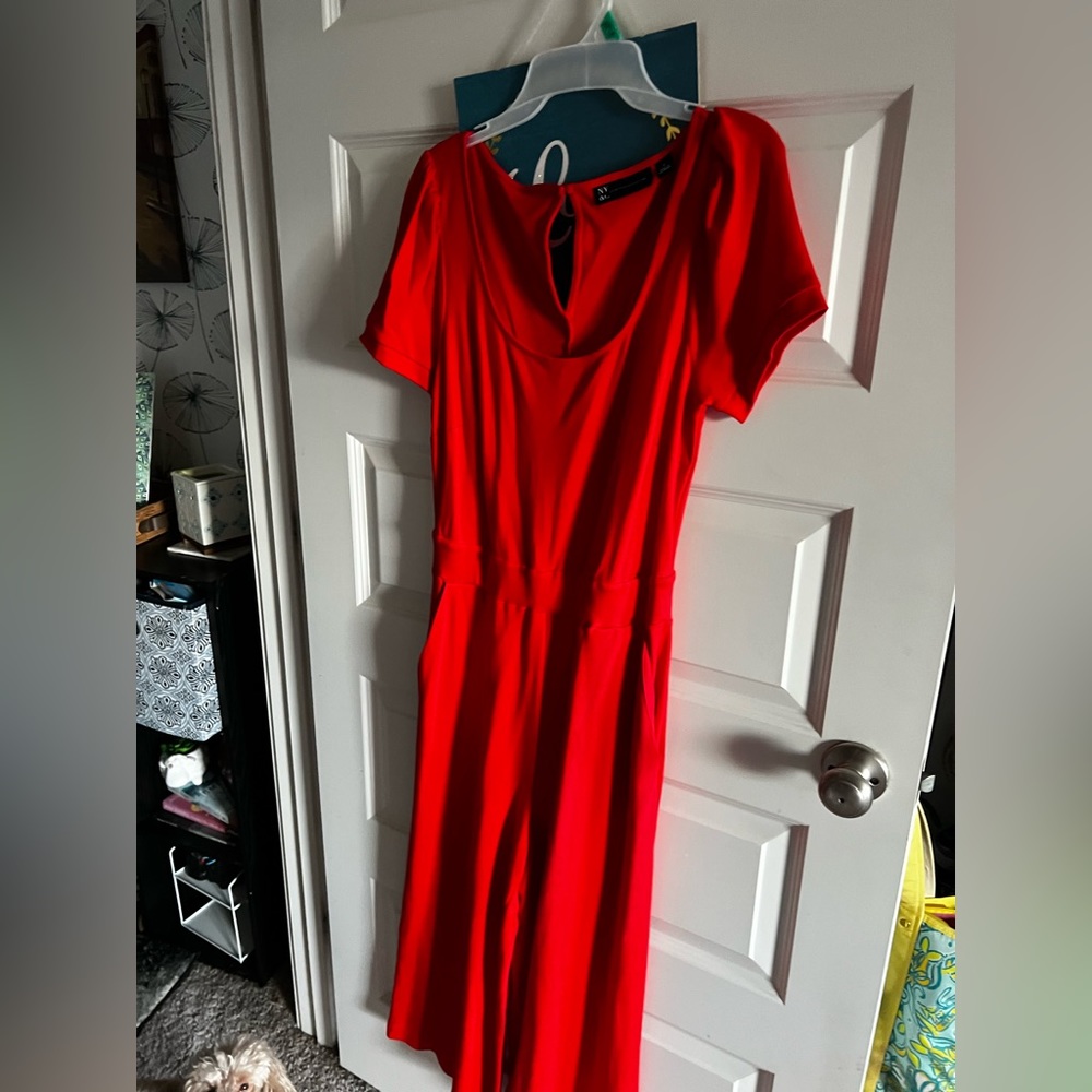 Red NWOT New York and Co Jumpsuit